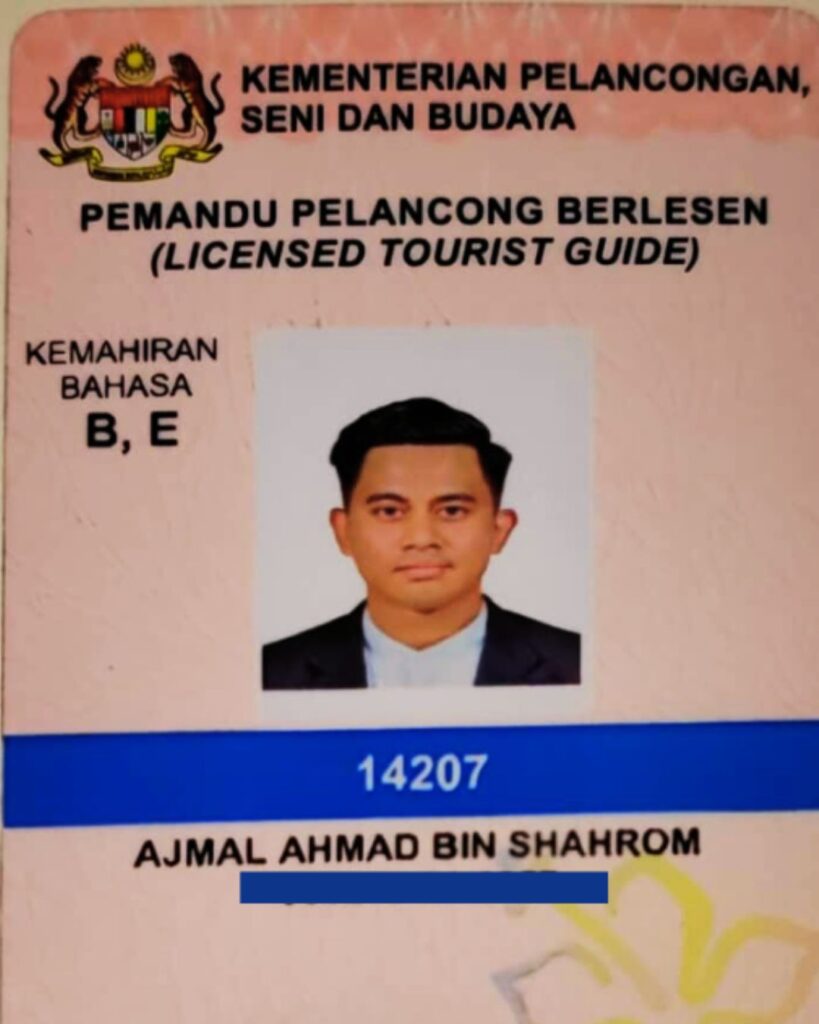 Tourist Guide Johor Ajmal Ahmad License 02